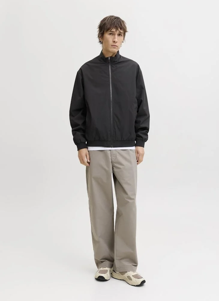 JACK & JONES  solid zip through bomber jacket for Men | Best Price UAE